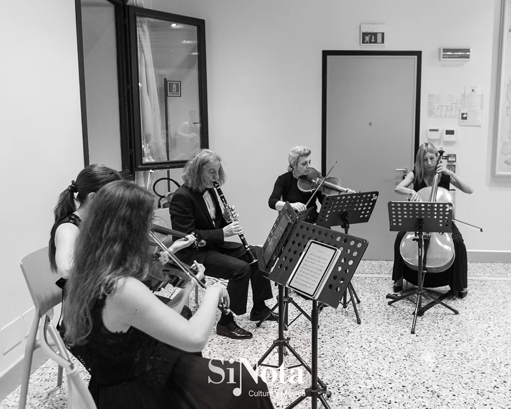 Didier Ortolan clarinettista e quartetto archi Mylos